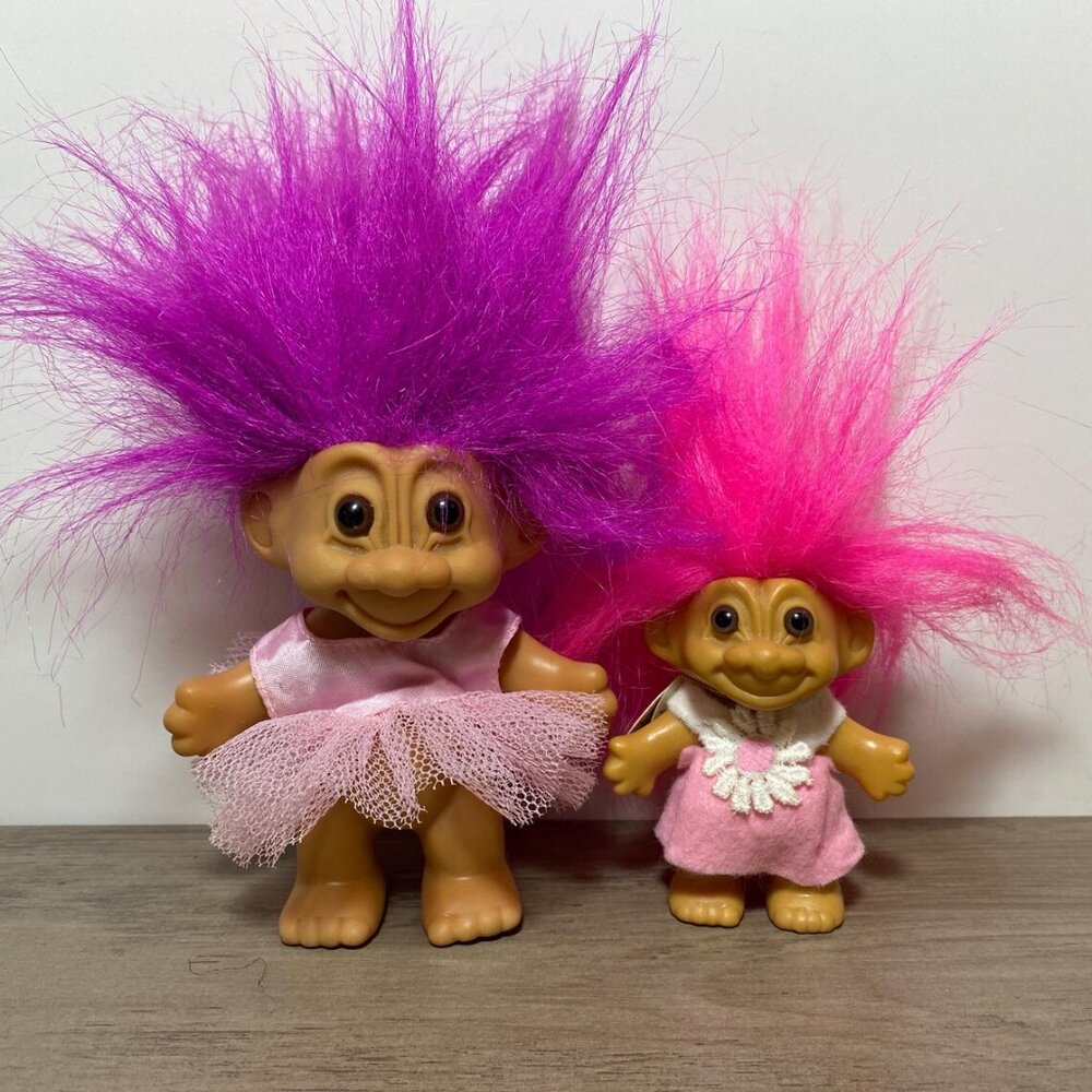 Russ Good Luck Trolls Doll Collectible Toys Vintage 1990s